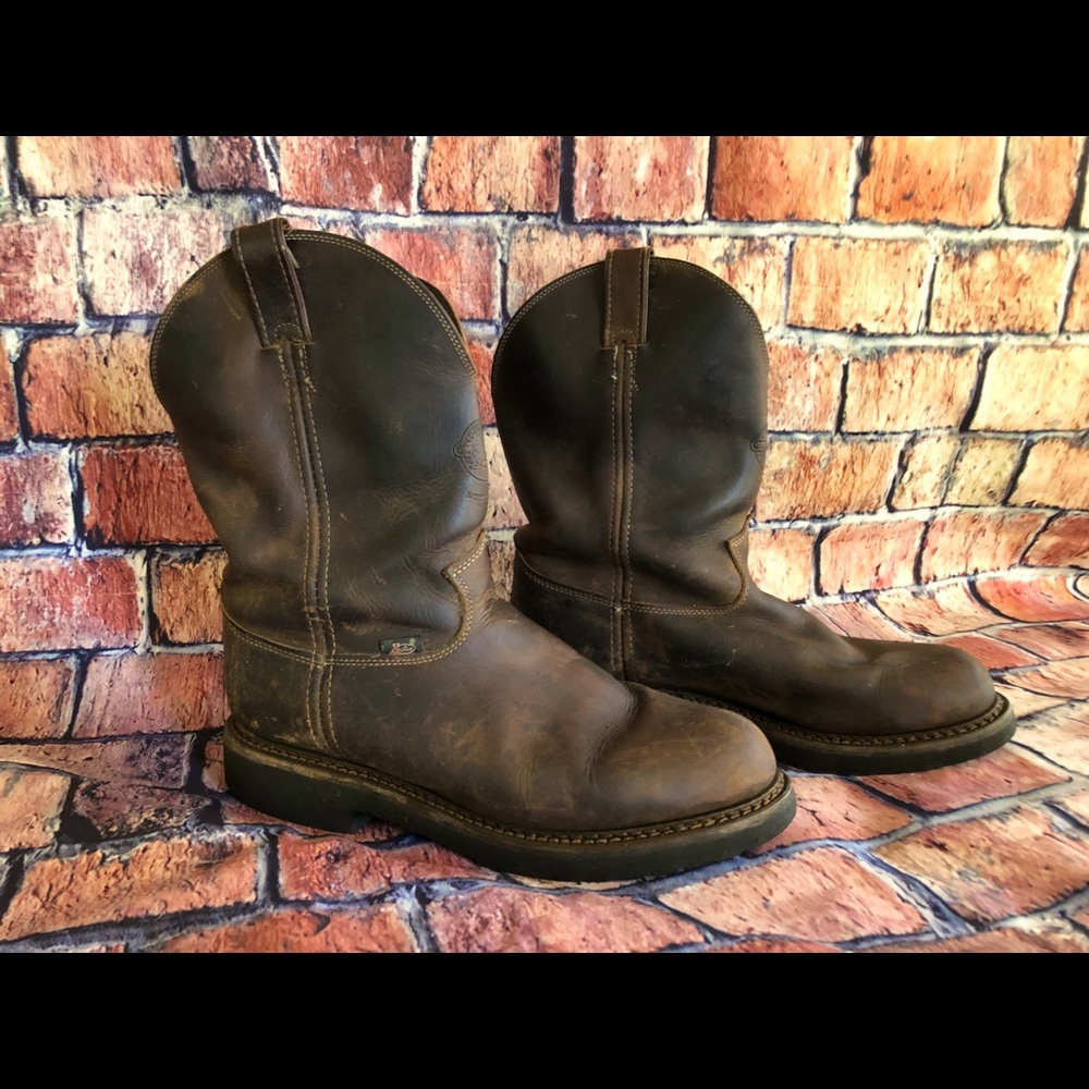Justin Boots 4444, Sz 11 1/2D, Brown